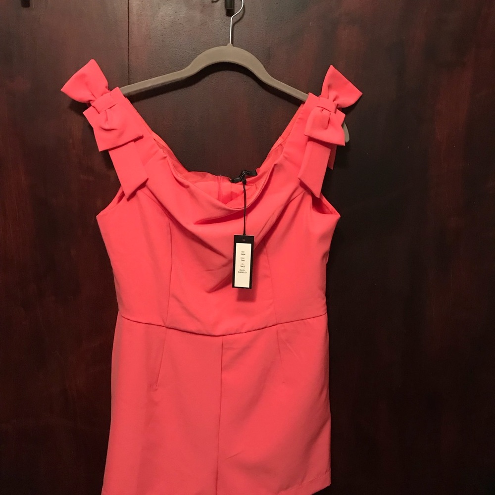 Coral romper NWT